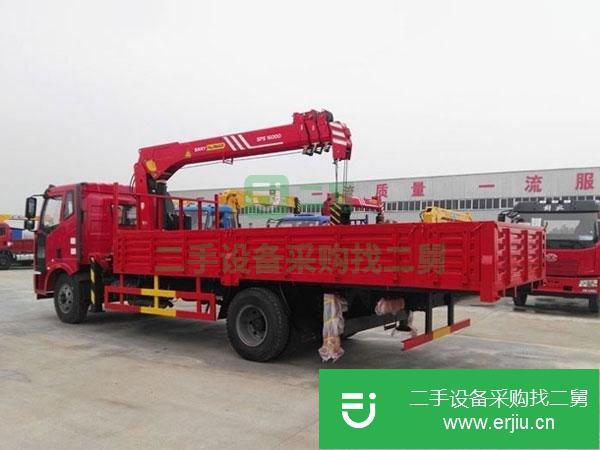 湖北出售二手解放單橋8噸吊車
