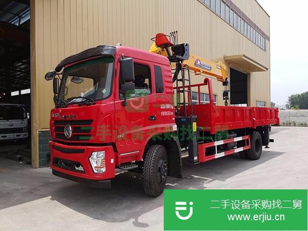 浙江出售二手東風國五隨車吊8噸4節臂貨箱5.6米