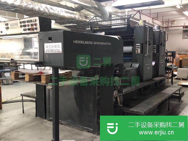河北出售二手1992年海德堡cd102-2對開雙色印刷機
