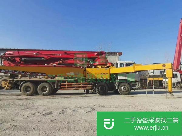 河北出售二手三一泵車，五十鈴46米底盤，叉腿四橋五節臂，手續齊全，協議過戶，無欠款無糾紛