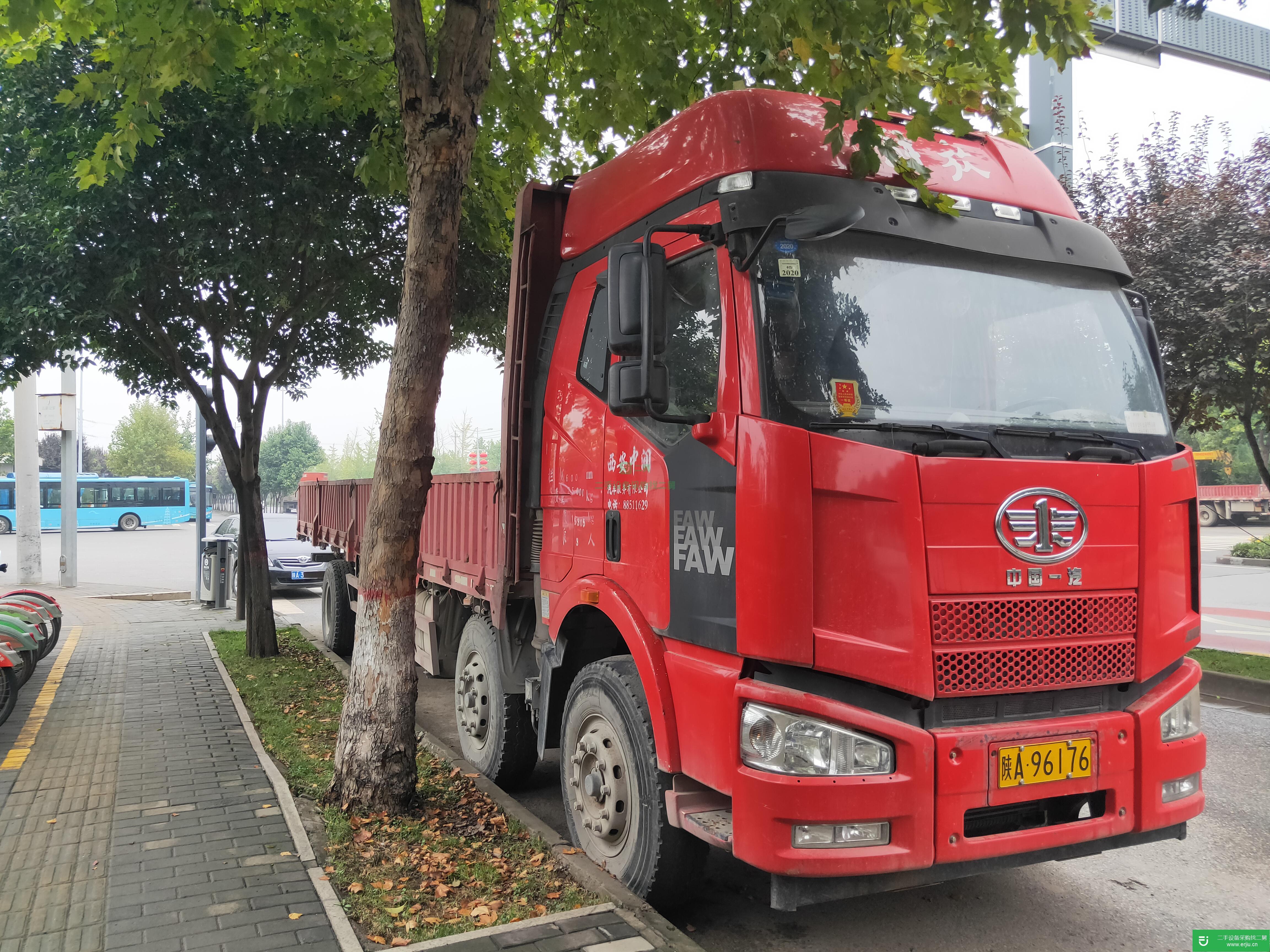 陜西出售二手一汽解放平板貨車