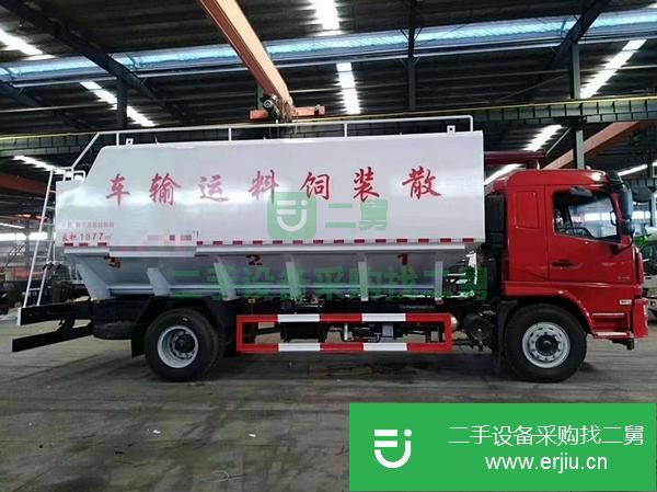 湖北出售二手陜汽軒德散裝飼料運(yùn)輸車(chē)