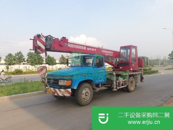 山東出售二手解放8T汽車(chē)吊車(chē)況好