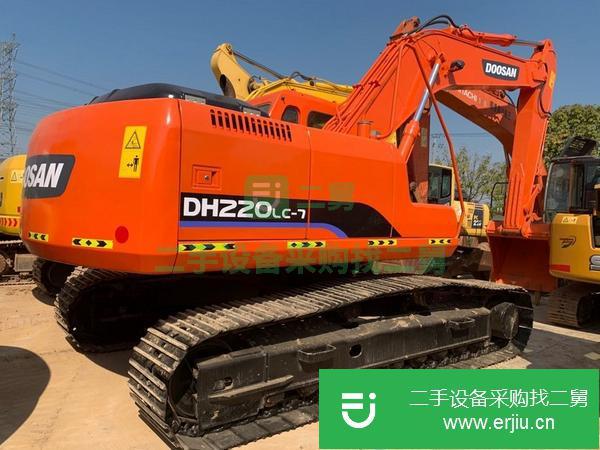 河北出售二手斗山220-7挖掘機(jī)手續(xù)全質(zhì)保一年全國包送