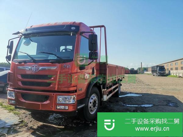 黑龍江出售二手解放5.8米平板貨車，六缸220馬力錫柴，法士特八檔