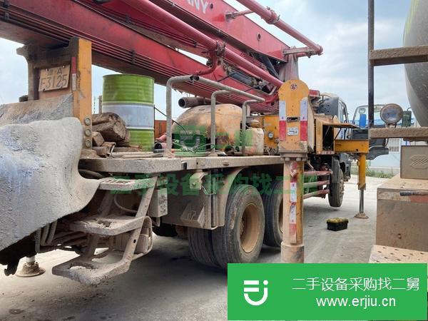 遼寧出售二手三一37米高叉腿泵車車況好