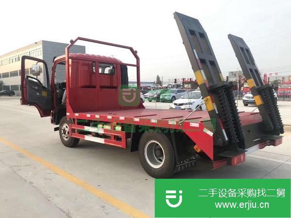 四川出售二手前四后四挖機平板運輸車