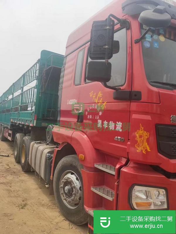 河北出售二手德龍牽引車430馬力，WP12濰柴，全保險輪胎九成。
