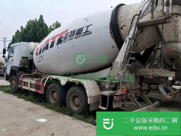 河南出售二手18年國五豪沃大14方攪拌車