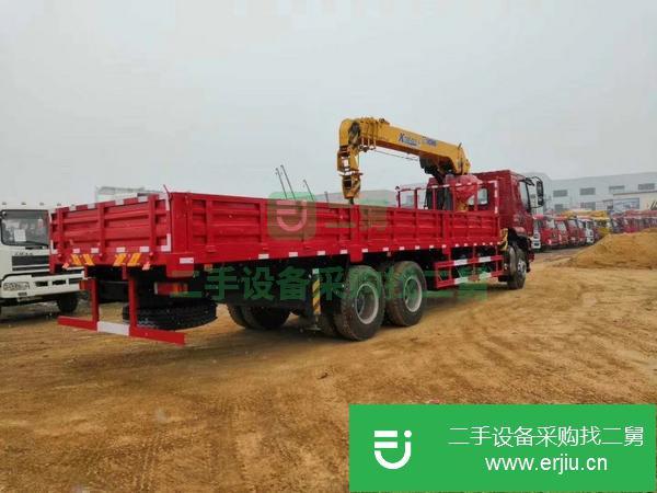 湖北出售二手后八輪徐工8噸4節臂隨車吊