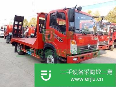 山西出售二手藍牌挖機平板運輸車