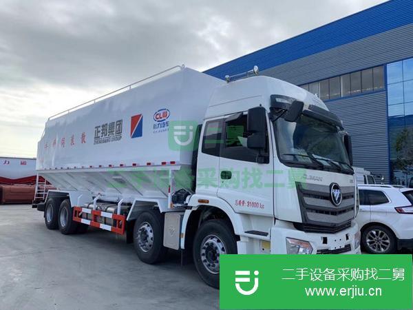 河南出售二手前四后八歐曼散裝飼料運輸車
