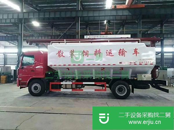 湖北出售二手陜汽軒德散裝飼料運(yùn)輸車(chē)