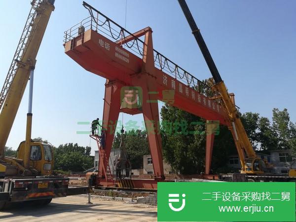 山東出售二手32噸雙主梁龍門吊