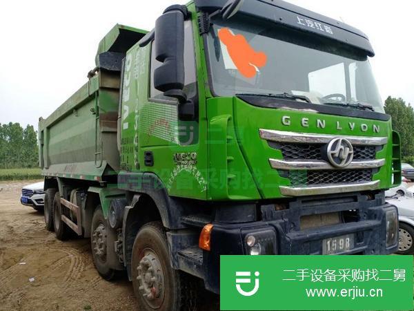 山東出售二手17年紅巖杰獅自卸車國五6.8米390馬力