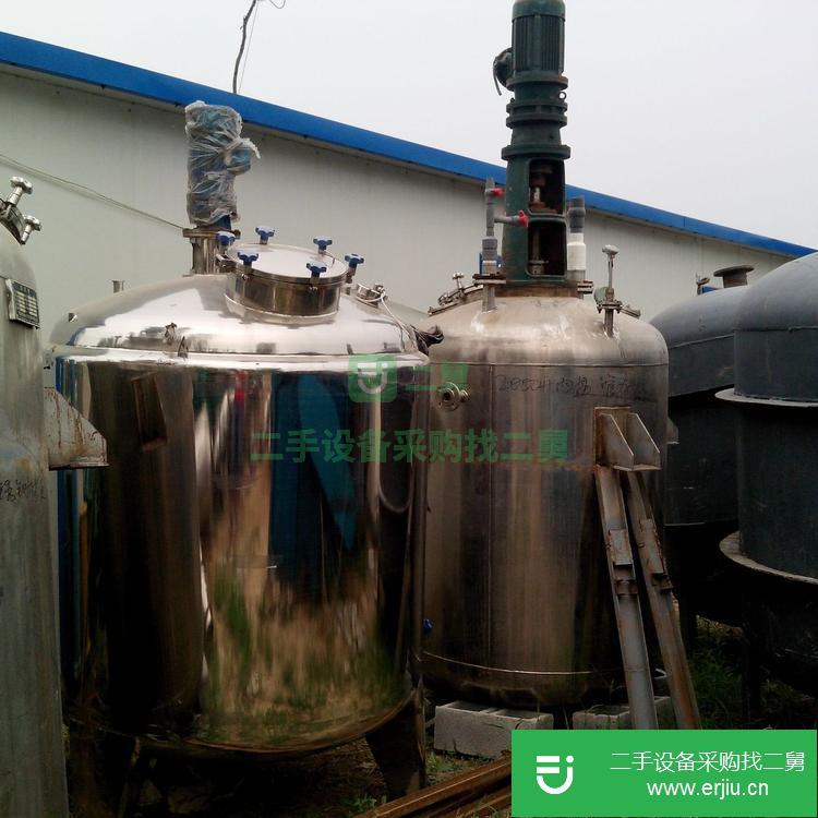 山東出售二手6300L搪瓷反應釜