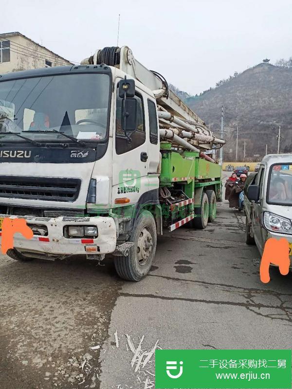 江蘇出售二手08年五十鈴37米泵車