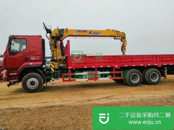 湖北出售二手后八輪徐工8噸4節臂隨車吊