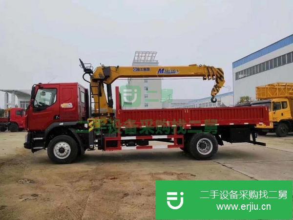 湖北出售二手柳汽單橋8噸4節臂吊車