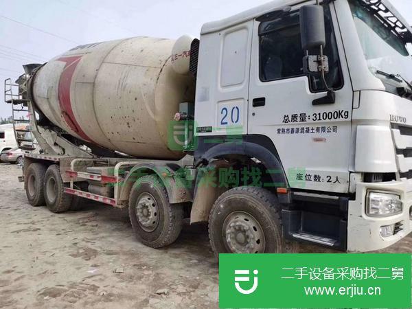 山東出售二手15年20方豪沃混凝土攪拌車車長11850mm