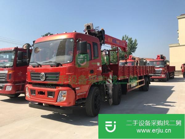 湖北出售二手東風小三軸隨車吊