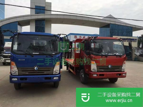 山西出售二手藍牌挖機平板運輸車