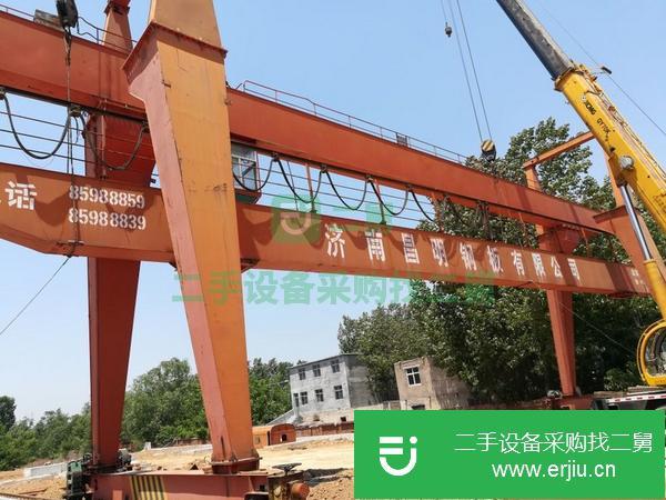 山東出售二手32噸雙主梁龍門吊