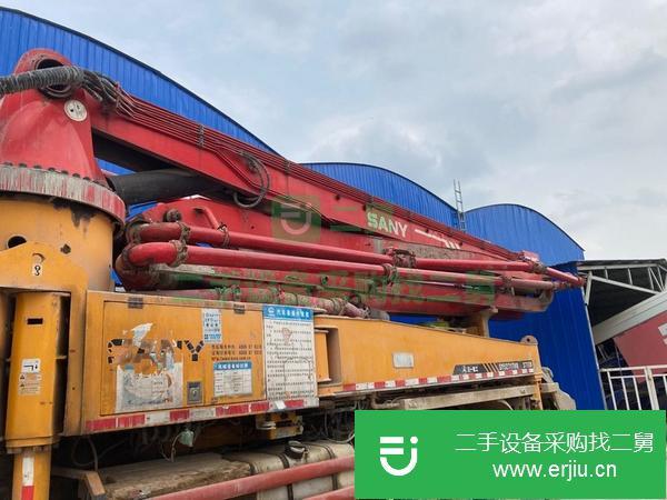 遼寧出售二手三一37米高叉腿泵車車況好