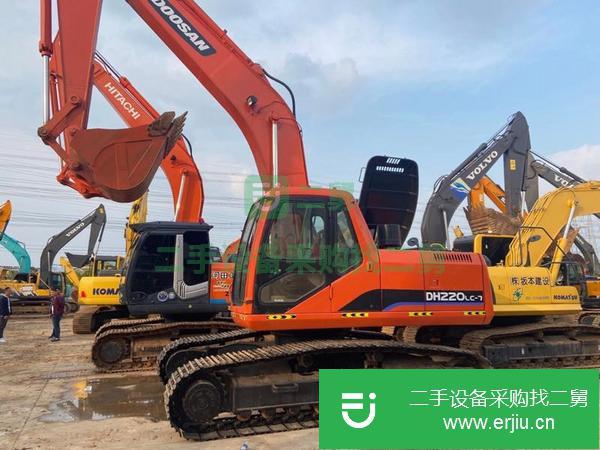 湖南出售二手斗山220-7挖掘機手續(xù)齊全