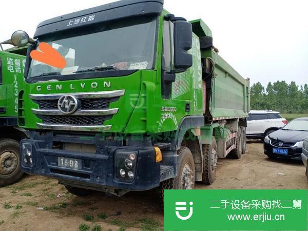 山東出售二手17年紅巖杰獅自卸車國五6.8米390馬力