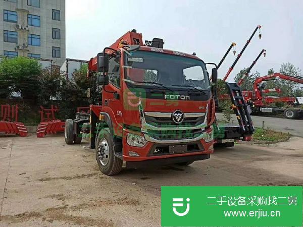 湖北出售二手福田單排駕駛室吊車(chē)，玉柴220馬力