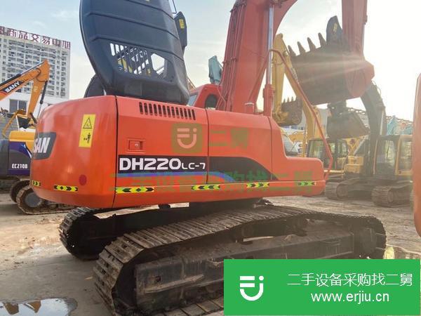 湖南出售二手斗山220-7挖掘機手續(xù)齊全