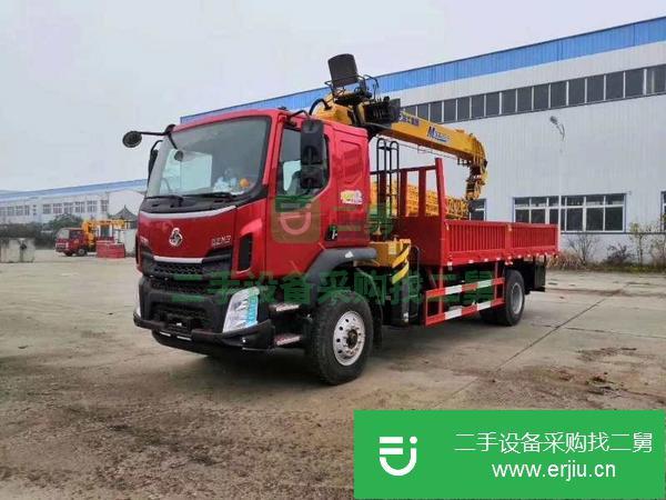 湖北出售二手柳汽單橋8噸4節臂吊車