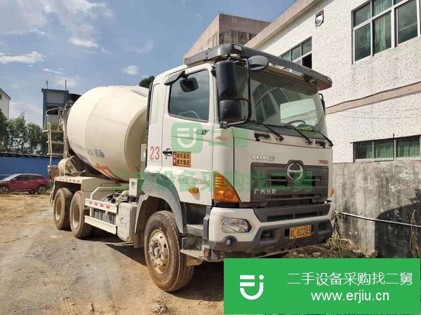 廣東出售二手日野12方攪拌車手續齊全包提檔