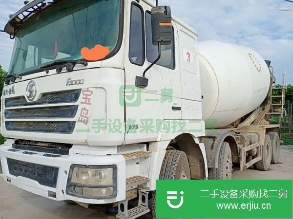 山東出售二手15年德龍攪拌車國四前四后八大18方375馬力