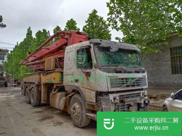 河北出售二手沃爾沃37米泵車 ，無手續