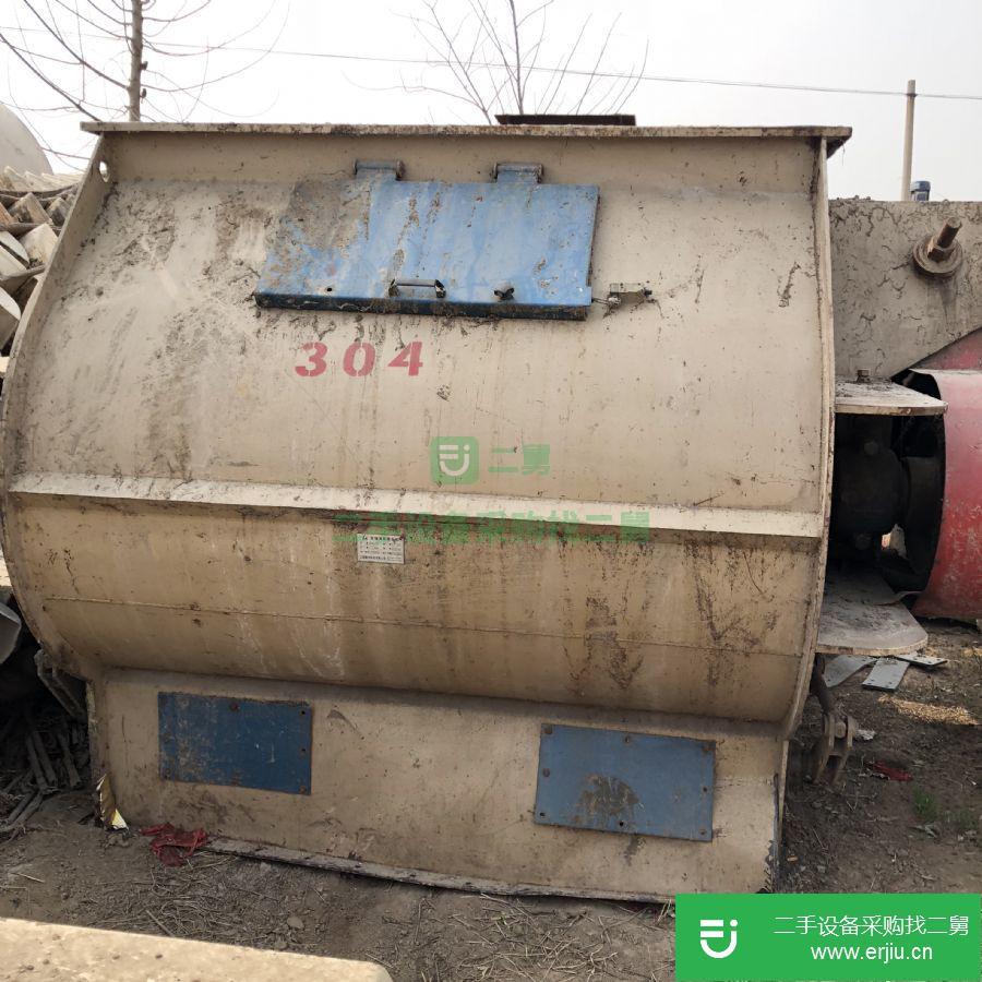 山東出售二手雙軸槳葉飼料混合機(jī)
