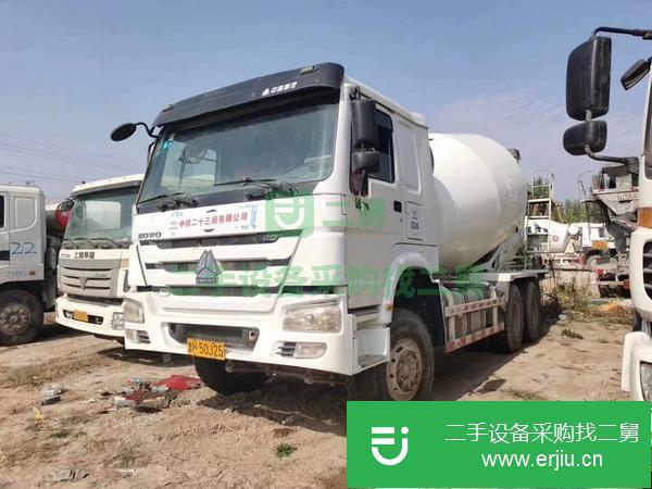 四川出售二手國四豪沃攪拌罐車，大12方