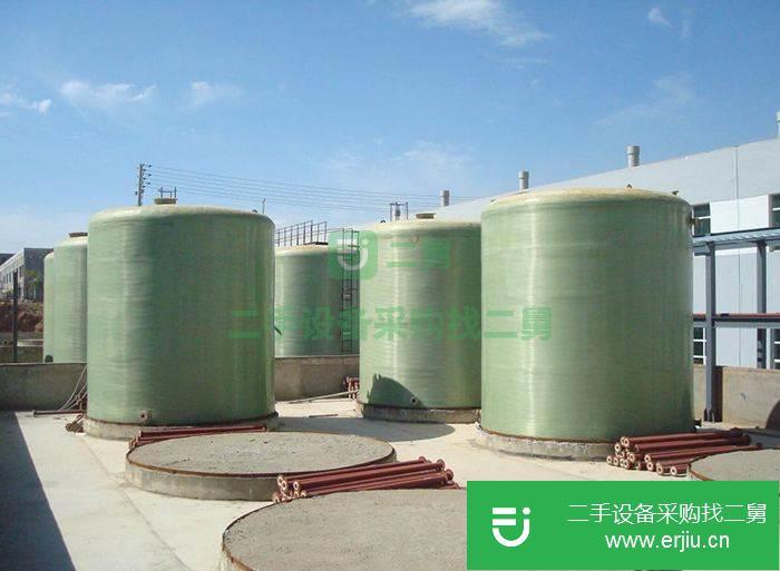 山東出售二手50立方玻璃鋼鹽酸儲罐