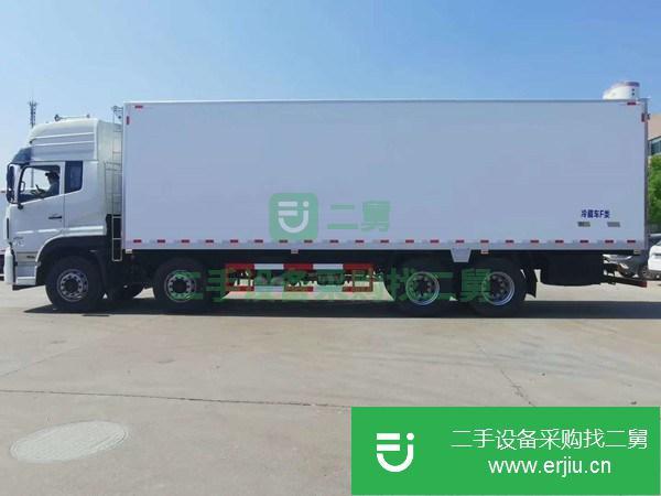 寧夏出售二手東風天龍9.6米肉鉤冷藏車