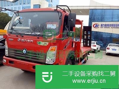 山西出售二手藍牌挖機平板運輸車