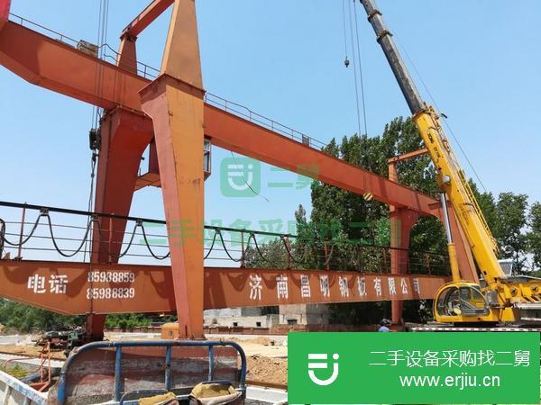 山東出售二手32噸雙主梁龍門吊
