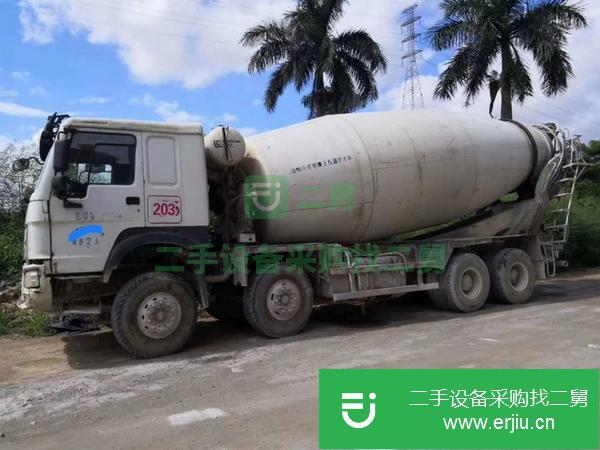 山東出售二手15年20方豪沃混凝土攪拌車車長11850mm