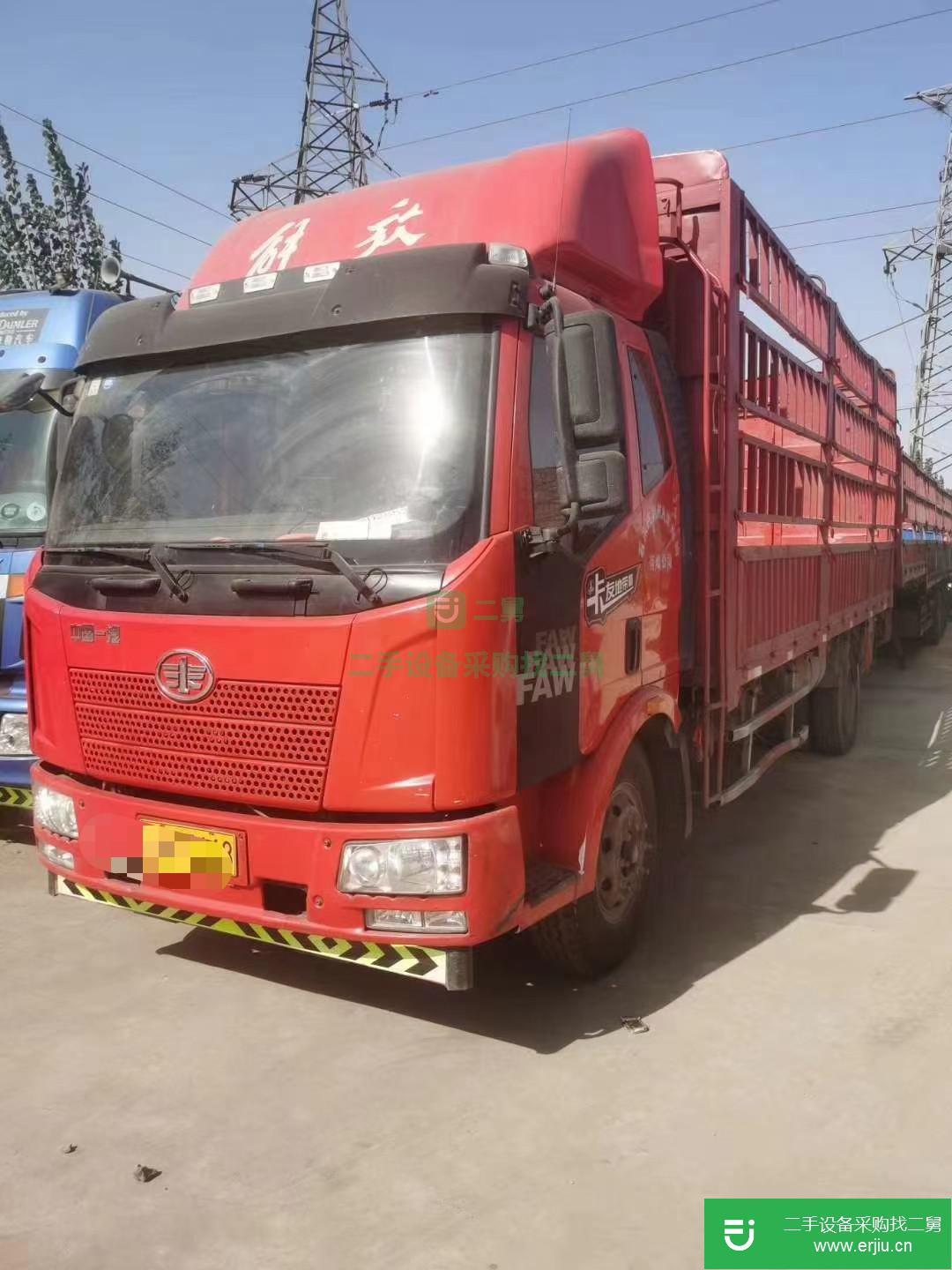 河北出售二手一汽解放高欄載貨車