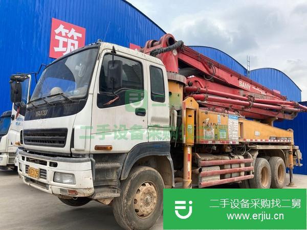 遼寧出售二手三一37米高叉腿泵車車況好