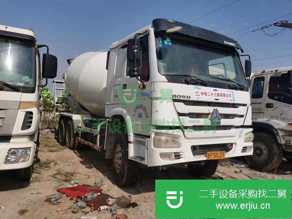 四川出售二手國四豪沃攪拌罐車，大12方