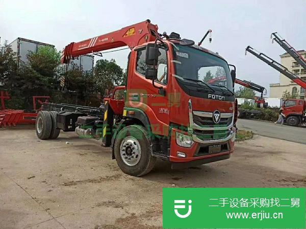 湖北出售二手福田單排駕駛室吊車(chē)，玉柴220馬力