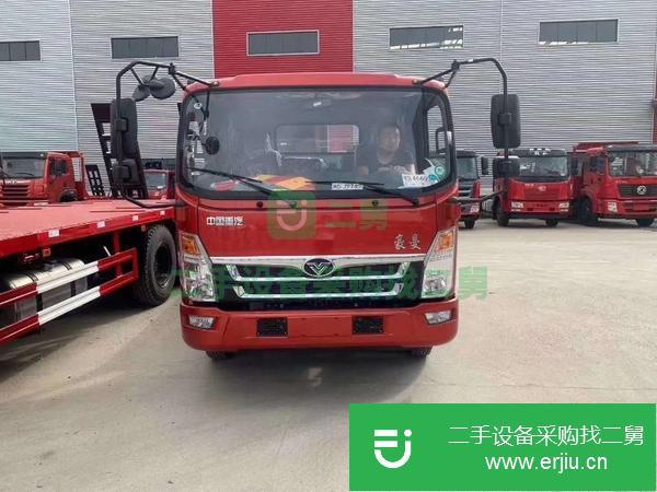 四川出售二手前四后四挖機平板運輸車
