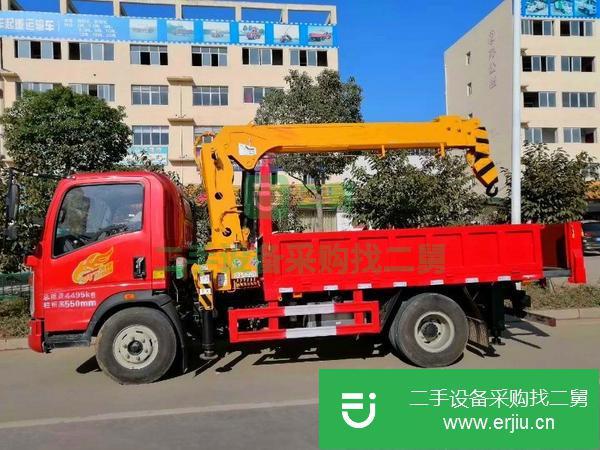 山西出售二手5噸重汽豪曼隨車吊