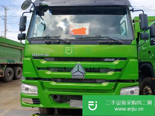 山東出售二手18年豪沃自卸車后八輪國五5.6米380馬力